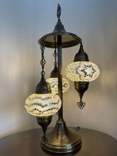 Load image into Gallery viewer, Mosaic 3 globes table lamp