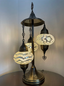 Mosaic 3 globes table lamp