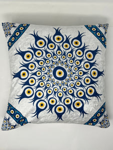 Evil eye cushion cover