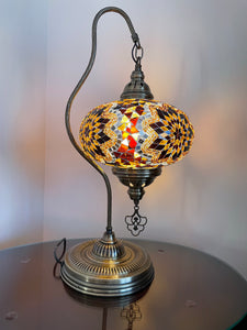 Swan mosaic table lamp XL ASG