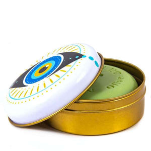 Evil eye metal box and soap